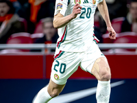 Hungary forward Roland Sallai participates in the match between the Netherlands and Hungary at the Johan Cruijff ArenA for the UEFA Nations...