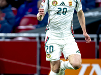 Hungary forward Roland Sallai participates in the match between the Netherlands and Hungary at the Johan Cruijff ArenA for the UEFA Nations...