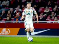 Hungary forward Roland Sallai participates in the match between the Netherlands and Hungary at the Johan Cruijff ArenA for the UEFA Nations...