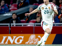 Hungary forward Roland Sallai participates in the match between the Netherlands and Hungary at the Johan Cruijff ArenA for the UEFA Nations...