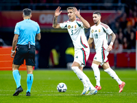 Hungary midfielder Tamas Nikitscher participates in the match between the Netherlands and Hungary at the Johan Cruijff ArenA for the UEFA Na...