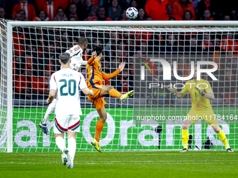 Netherlands midfielder Tijjani Reijnders participates in the match between the Netherlands and Hungary at the Johan Cruijff ArenA for the UE...