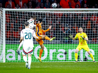 Netherlands midfielder Tijjani Reijnders participates in the match between the Netherlands and Hungary at the Johan Cruijff ArenA for the UE...