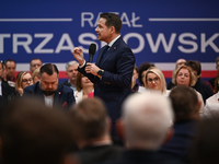 KRAKOW, POLAND - NOVEMBER 16:
Mayor of Warsaw Rafal Trzaskowski during a meeting with voters at Nowa Huta's Hala Com-Com Zone, on November 1...