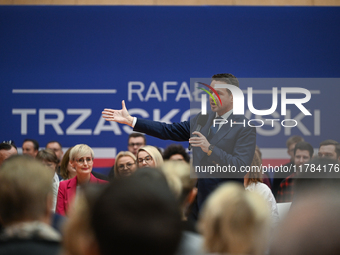 KRAKOW, POLAND - NOVEMBER 16:
Mayor of Warsaw Rafal Trzaskowski during a meeting with voters at Nowa Huta's Hala Com-Com Zone, on November 1...