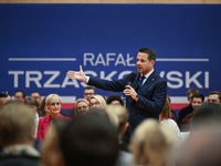 KRAKOW, POLAND - NOVEMBER 16:
Mayor of Warsaw Rafal Trzaskowski during a meeting with voters at Nowa Huta's Hala Com-Com Zone, on November 1...