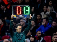 Extra time occurs in the first part of the match between the Netherlands and Hungary at the Johan Cruijff ArenA for the UEFA Nations League...