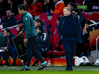 Netherlands trainer Ronald Koeman is present during the match between the Netherlands and Hungary at the Johan Cruijff ArenA for the UEFA Na...