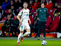 Hungary midfielder Zsolt Nagy participates in the match between the Netherlands and Hungary at the Johan Cruijff ArenA for the UEFA Nations...