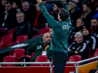 Extra time occurs in the first part of the match between the Netherlands and Hungary at the Johan Cruijff ArenA for the UEFA Nations League...