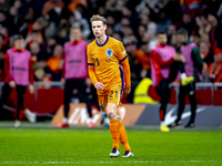 Netherlands midfielder Frenkie de Jong participates in the match between the Netherlands and Hungary at the Johan Cruijff ArenA for the UEFA...