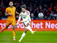 Hungary midfielder Dominik Szoboszlai participates in the match between the Netherlands and Hungary at the Johan Cruijff ArenA for the UEFA...