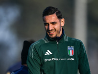 Alex Meret of Italy participates in an Italy training session at BPER Training Centre in Appiano Gentile, Como, Italy, on November 16, 2024....