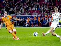 Netherlands forward Wout Weghorst plays during the match between the Netherlands and Hungary at the Johan Cruijff ArenA for the UEFA Nations...