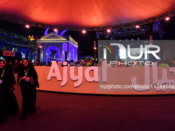 A view from outside the opening night of the Ajyal Film Festival 2024 presented by the Doha Film Institute at Katara Cultural Village in Doh...