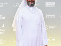 Abdulla Al Mosallam, CAO of Ajyal Film Festival, attends the 'Sudan, Remember Us' red carpet during the screening on the opening night of th...