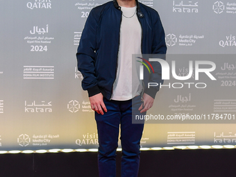 Director Jianjie Lin attends the 'Sudan, Remember Us' red carpet during the screening on the opening night of the Ajyal Film Festival 2024,...