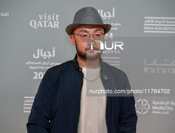 Director Jianjie Lin attends the 'Sudan, Remember Us' red carpet during the screening on the opening night of the Ajyal Film Festival 2024,...