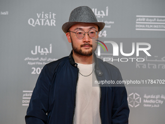 Director Jianjie Lin attends the 'Sudan, Remember Us' red carpet during the screening on the opening night of the Ajyal Film Festival 2024,...