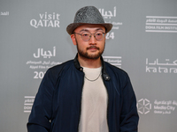 Director Jianjie Lin attends the 'Sudan, Remember Us' red carpet during the screening on the opening night of the Ajyal Film Festival 2024,...