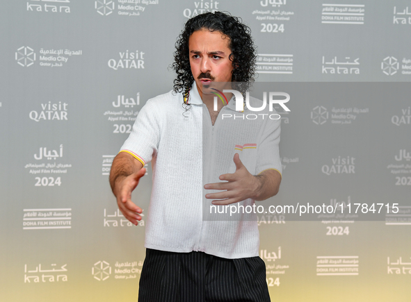 American singer Anees Mokhiber attends the 'Sudan, Remember Us' red carpet during the screening on the opening night of the Ajyal Film Festi...