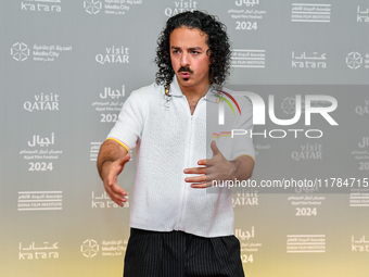 American singer Anees Mokhiber attends the 'Sudan, Remember Us' red carpet during the screening on the opening night of the Ajyal Film Festi...