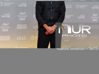 Film-maker Nadir Nahdi attends the 'Sudan, Remember Us' red carpet during the screening on the opening night of the Ajyal Film Festival 2024...