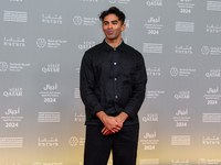 Film-maker Nadir Nahdi attends the 'Sudan, Remember Us' red carpet during the screening on the opening night of the Ajyal Film Festival 2024...