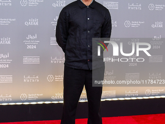 Film-maker Nadir Nahdi attends the 'Sudan, Remember Us' red carpet during the screening on the opening night of the Ajyal Film Festival 2024...