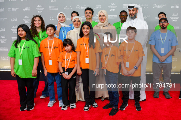 Fatma Al Remaihi, CEO of the Doha Film Institute, and Lolwah Rashid Mohammed Al-Khater, Minister of Education and Higher Education Qatar, at...