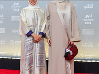 Fatma Al Remaihi, CEO of the Doha Film Institute, and Lolwah Rashid Mohammed Al-Khater, Minister of Education and Higher Education Qatar, at...