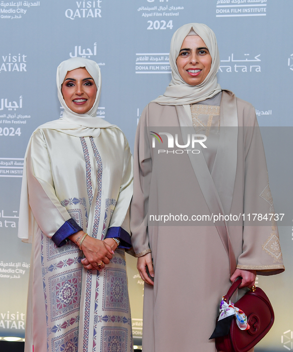 Fatma Al Remaihi, CEO of the Doha Film Institute, and Lolwah Rashid Mohammed Al-Khater, Minister of Education and Higher Education Qatar, at...