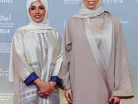 Fatma Al Remaihi, CEO of the Doha Film Institute, and Lolwah Rashid Mohammed Al-Khater, Minister of Education and Higher Education Qatar, at...