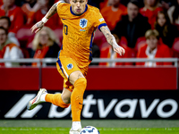 Netherlands forward Noa Lang participates in the match between the Netherlands and Hungary at the Johan Cruijff ArenA for the UEFA Nations L...