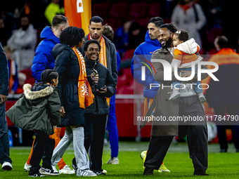 Jeremain Lens plays during the match between the Netherlands and Hungary at the Johan Cruijff ArenA for the UEFA Nations League - League A -...