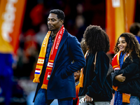 Old International Ryan Donk participates in the match between the Netherlands and Hungary at the Johan Cruijff ArenA for the UEFA Nations Le...