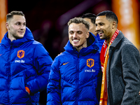 Netherlands forward Noa Lang participates in the match between the Netherlands and Hungary at the Johan Cruijff ArenA for the UEFA Nations L...