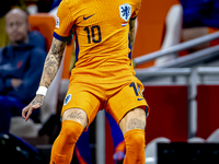 Netherlands forward Noa Lang participates in the match between the Netherlands and Hungary at the Johan Cruijff ArenA for the UEFA Nations L...