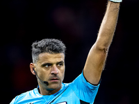 Referee Jesus Gil Manzano officiates the match between the Netherlands and Hungary at the Johan Cruijff ArenA for the UEFA Nations League -...