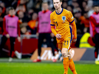 Netherlands midfielder Frenkie de Jong participates in the match between the Netherlands and Hungary at the Johan Cruijff ArenA for the UEFA...