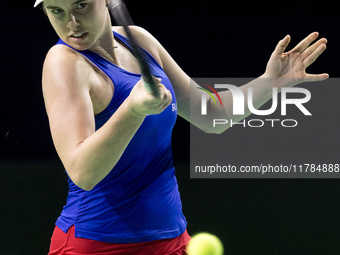 Linda Noskova  during Billie Jean King Cup Finals match Poland vs Czechia in Malaga Spain on 16 November 2024. (