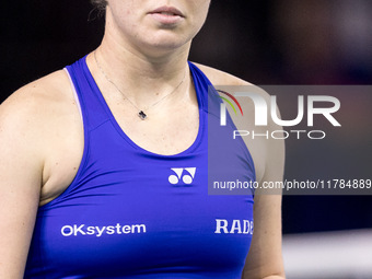 Linda Noskova  during Billie Jean King Cup Finals match Poland vs Czechia in Malaga Spain on 16 November 2024. (