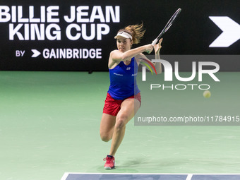 Linda Noskova  during Billie Jean King Cup Finals match Poland vs Czechia in Malaga Spain on 16 November 2024. (