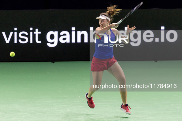 Linda Noskova  during Billie Jean King Cup Finals match Poland vs Czechia in Malaga Spain on 16 November 2024. 