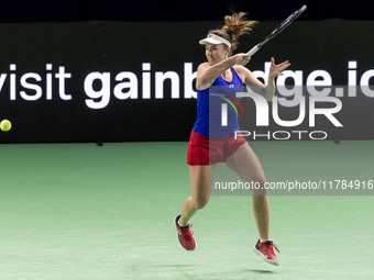 Linda Noskova  during Billie Jean King Cup Finals match Poland vs Czechia in Malaga Spain on 16 November 2024. (