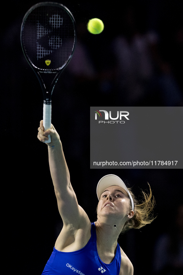 Linda Noskova  during Billie Jean King Cup Finals match Poland vs Czechia in Malaga Spain on 16 November 2024. 