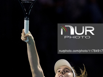 Linda Noskova  during Billie Jean King Cup Finals match Poland vs Czechia in Malaga Spain on 16 November 2024. (