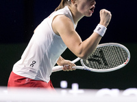 Iga Swiatek  during Billie Jean King Cup Finals match Poland vs Czechia in Malaga Spain on 16 November 2024. (