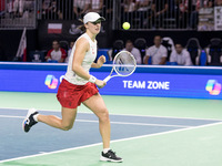 Iga Swiatek  during Billie Jean King Cup Finals match Poland vs Czechia in Malaga Spain on 16 November 2024. (