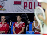 Daria Abramowicz , Iga Swiatek  during Billie Jean King Cup Finals match Poland vs Czechia in Malaga Spain on 16 November 2024. (